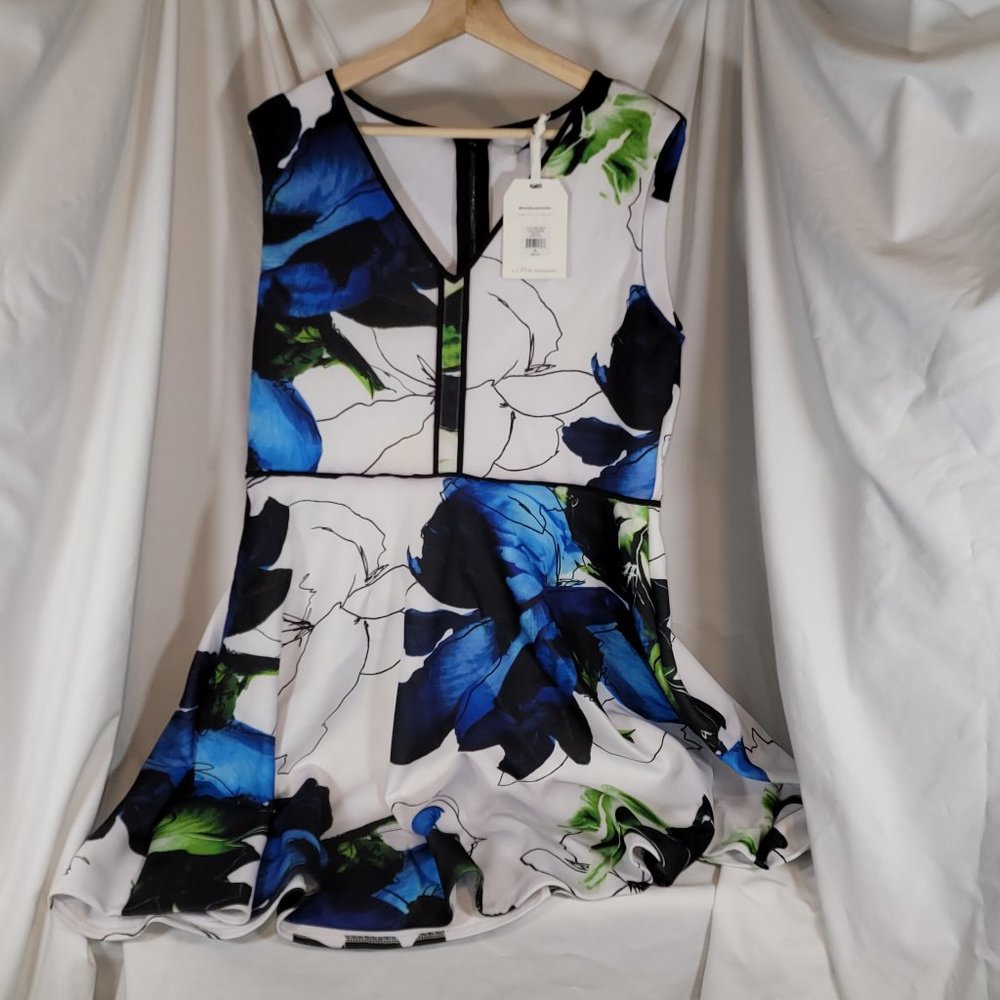 Reed's Fit & Flare Dress - Size XL - NWT - Floral Blue